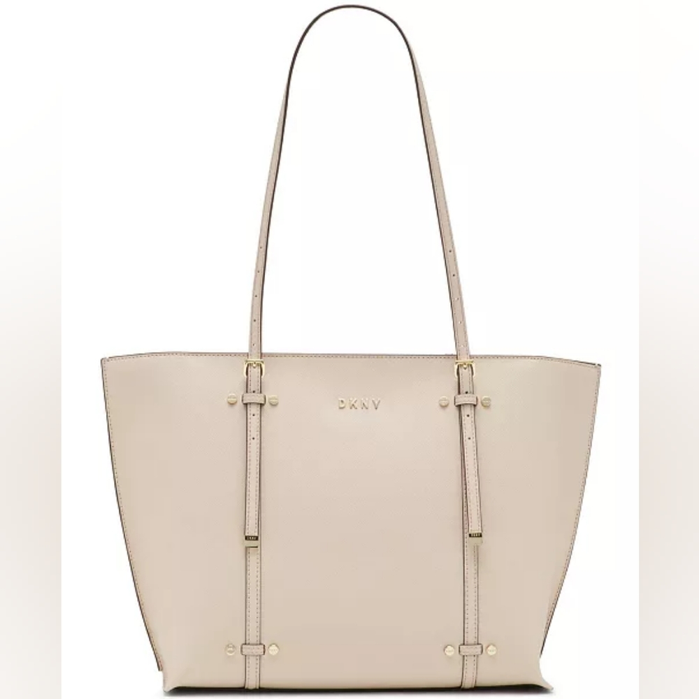 DKNY Leather Crosshatched Tote